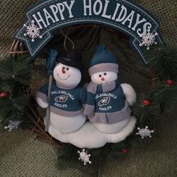 Philadelphia eagles Christmas wreath