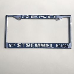 Vintage 1960s License Plate Frame * Porsche / Volkswagon RENO