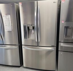 LG French Door Fridge – Stainless, Ice & Water, Clean