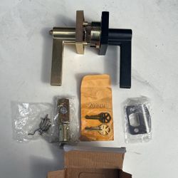 Door Handle Lock Door Handle Lock with Core Latch Safety Responsibility Handle Heavy Duty Lock Set Door 1Pcs