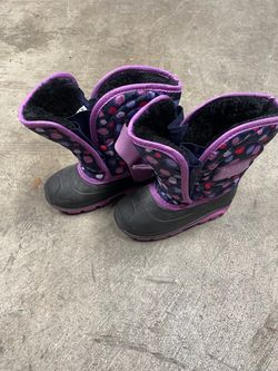 Kamik Snowbug 4 Girls Toddler Winter Boot Purple Size 10 Made In USA..