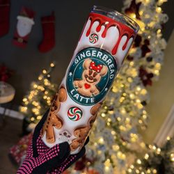 Gingerbread Man 20oz 3D Tumbler Christmas
