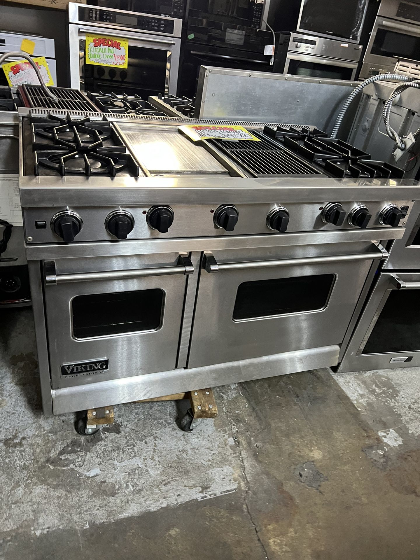Viking 48” Gas Range Stainless Steel 2yr Warranty
