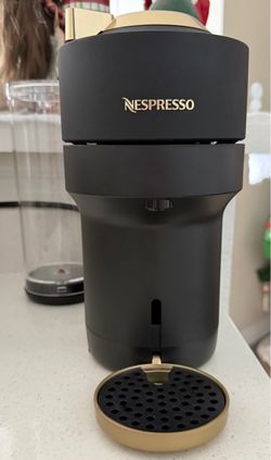 Nespresso Vertuo Pop+ Limited Edition Black Gold Coffee Machine w Peppermint Pinwheel Pods