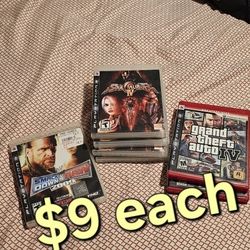 Ps3 Playstation 3 Games ( $9 Each )