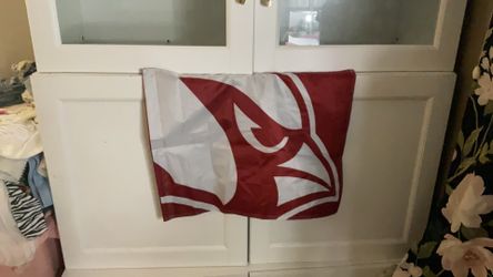 Cardinals red and white flag  small