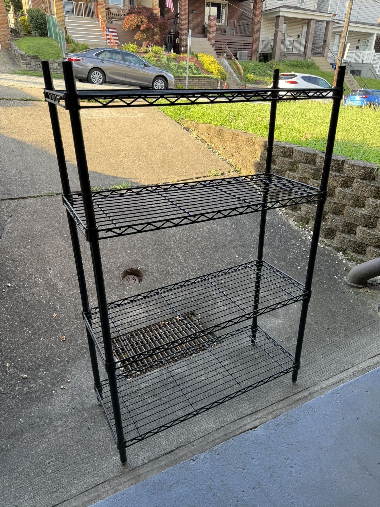 Metro Rack Black 4 Shelf