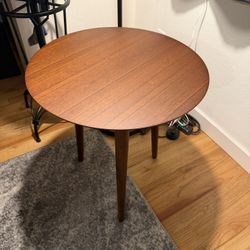 Post Modern Walnut End Table 