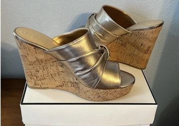Womens Guess Hotlove Wedge Mule Sandals