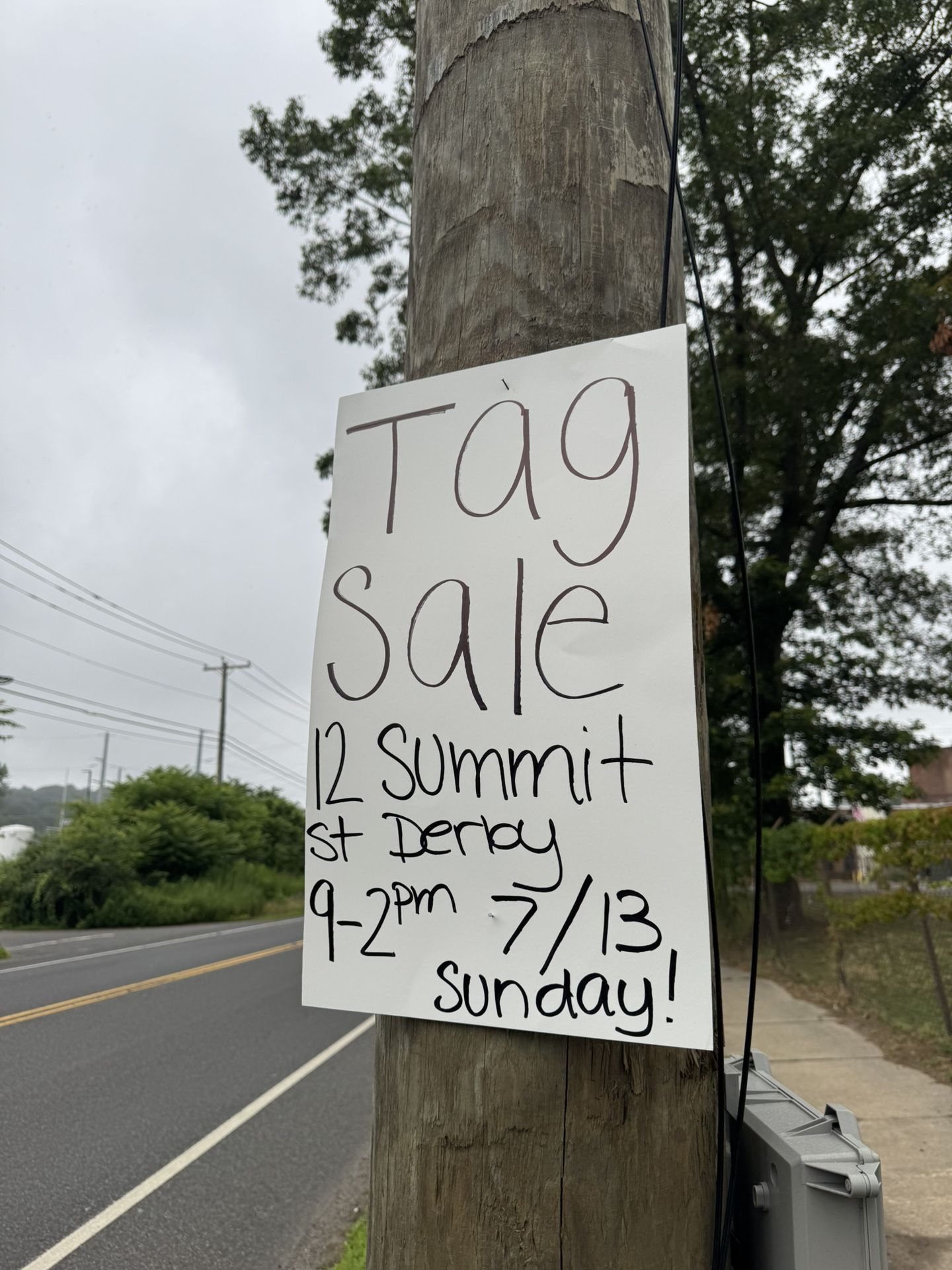Tag sale