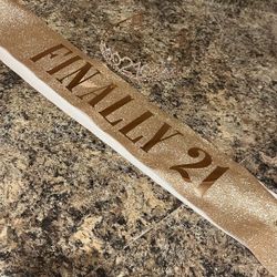 21st Birthday Sash ✨