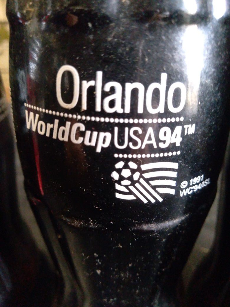 Coca-Cola World Cup Bottles From Orlando 1994 Soccer Or 1997 Coca-Cola Bottles With Santa On Them And 1997
