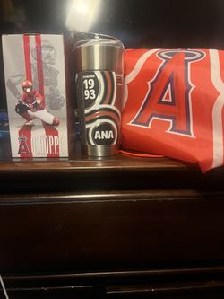 Logan Ohoppe Bobble head And Anaheim Identity Tumbler