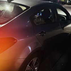 Kia Forte 2018 Silver Exterior Color And Black Interior Color 