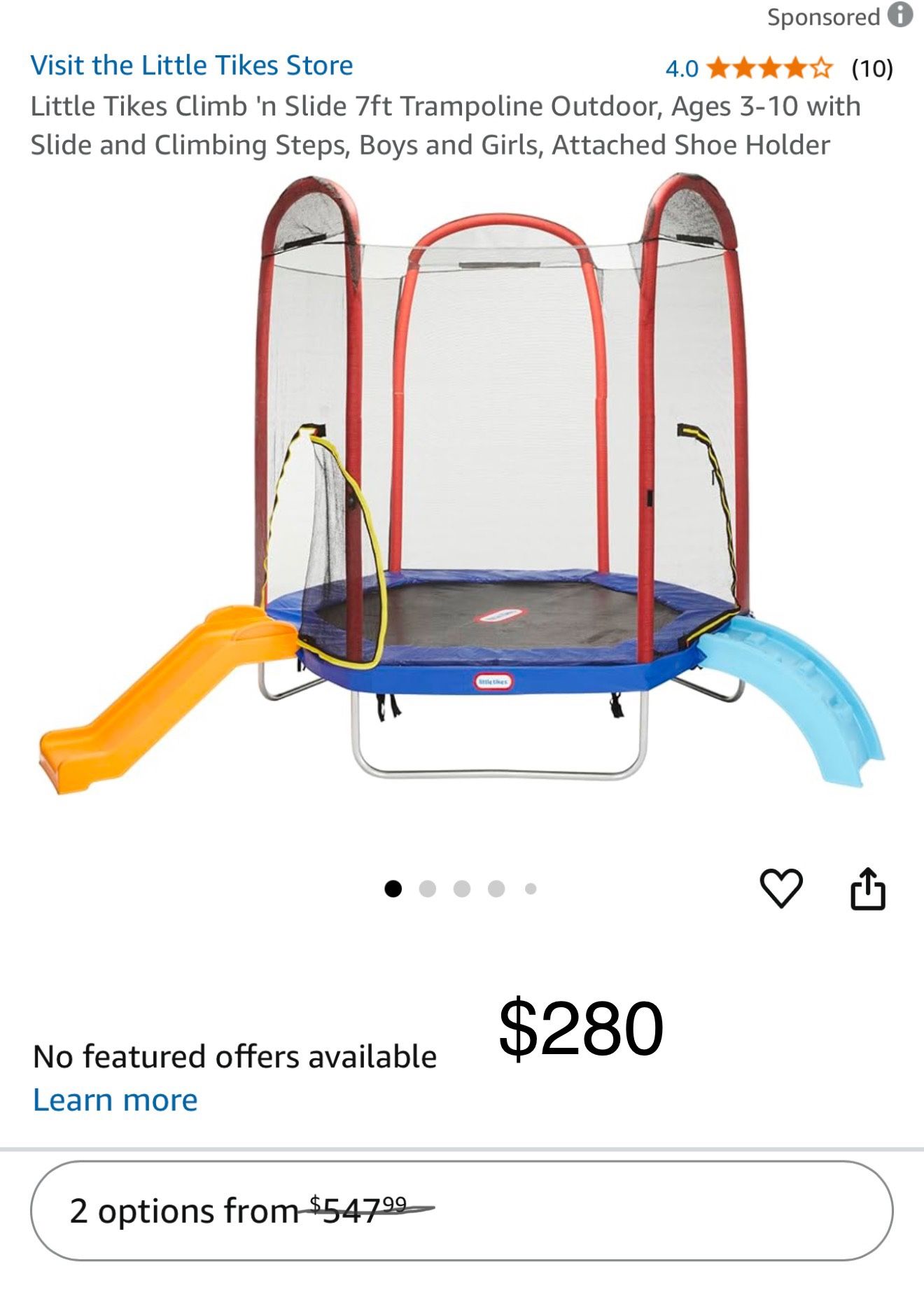 Toddler Trampoline Climb N Slide 7ft Trampoline Kids Trampoline