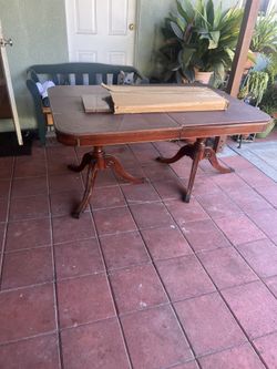 Solid Wood Dining Table with 6 chairs