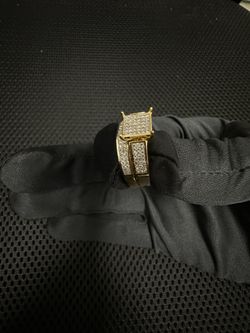 14k Yg Natural Diamond Ring 