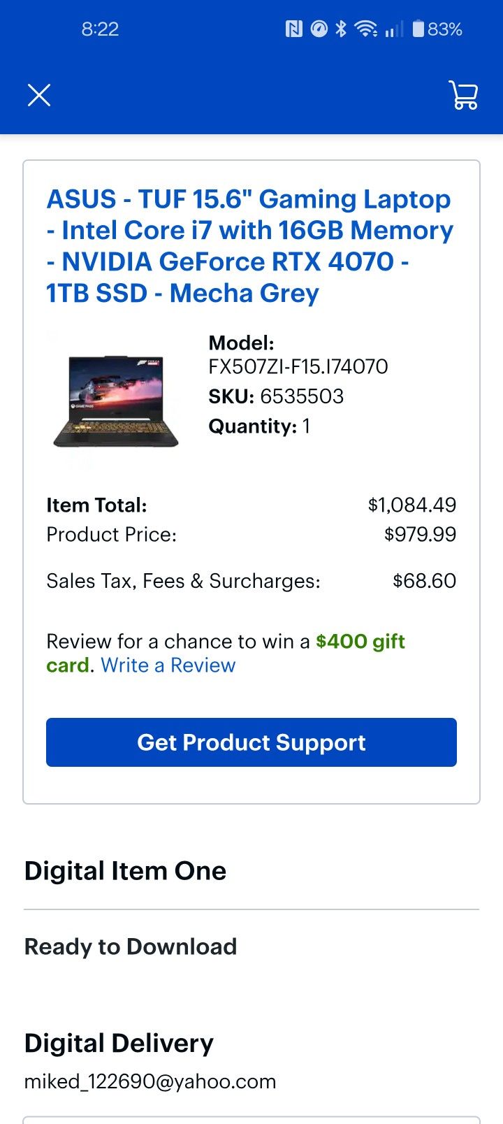 Asus Tuf F15 4070 12700h