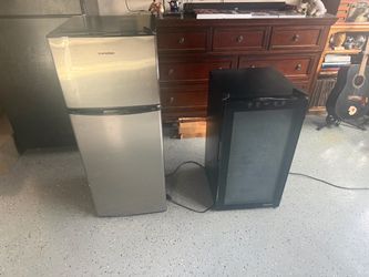 Bar and wine fridge