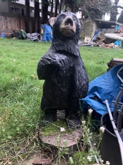 Concrete Stone Garden Bear