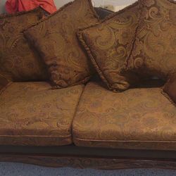 Sofa & Love seat two end tables.