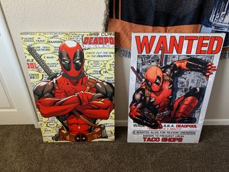 Deadpool marvel licensed canvas prints