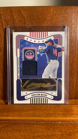 Christian Moore Angels Patch Auto #’d /50