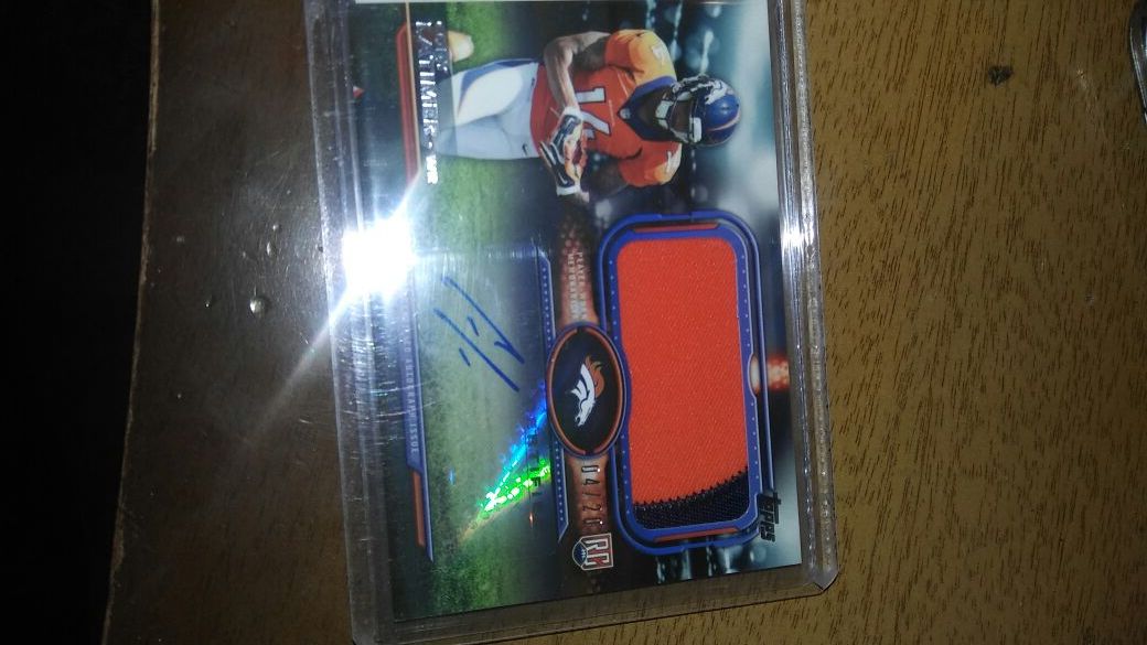 Cody latimer rookie auto jersey card