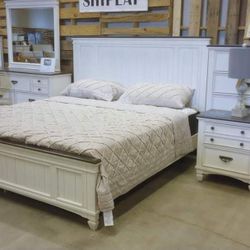 Sawyer Bedroom Set Queen or King Bed Dresser and Nightstand Mirror and Chest Options 