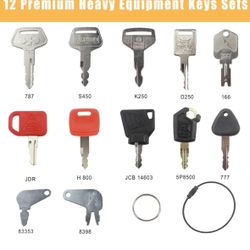 Heavy Equipment Key Se...ts Excavators Case Dozers New