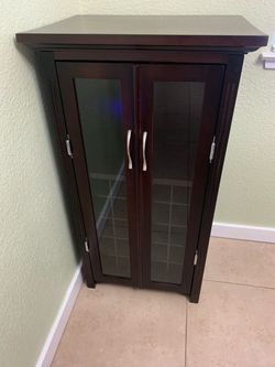 Winsome Wood Mason Wine Cabinet (Espresso Finish) – Holds 20 Bottles