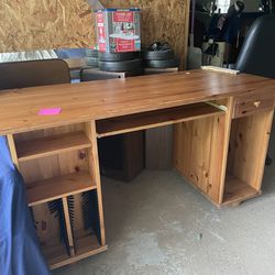 Desk (real wood) w/chair
