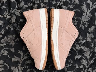 Nike Dunk Low Pink Suede Sneakers