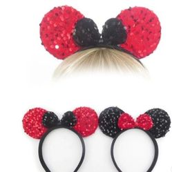 New And Unused Sequin Minnie Mouse Ears