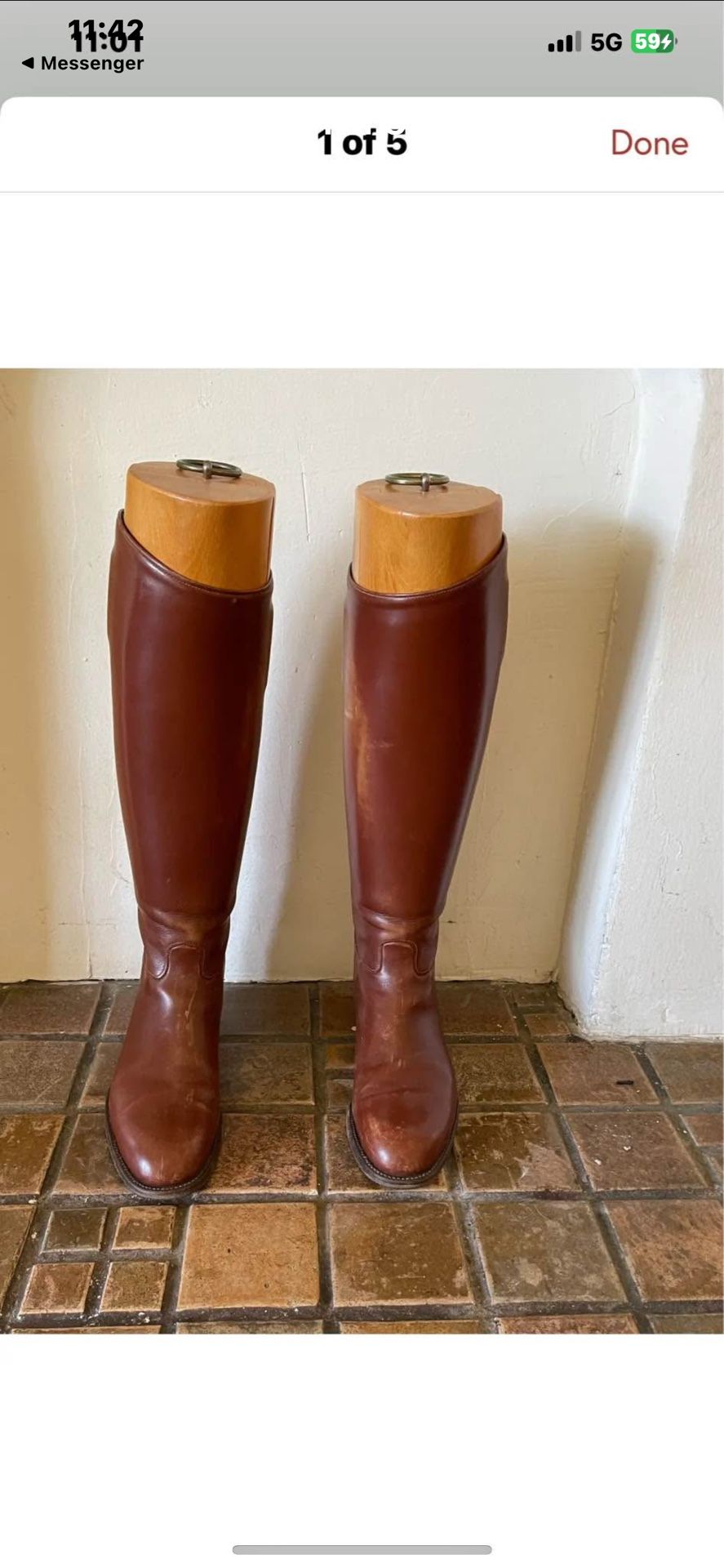 Vintage Ridding Boots Sizes 11