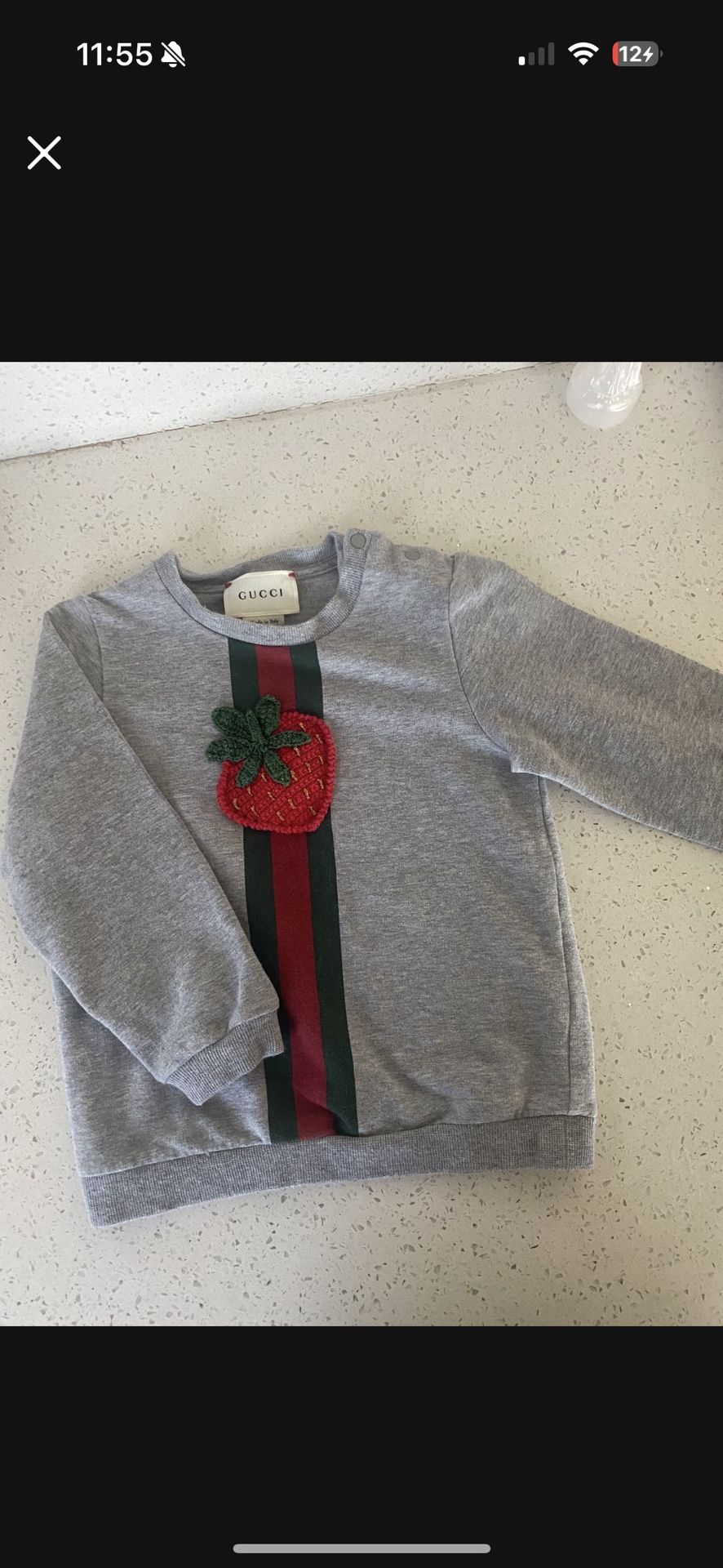Toddler Girl Gucci Sweatshirt Size 18-24 Months 