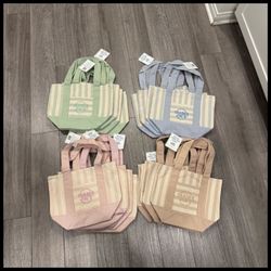 Trader joes mini canvas tote bags