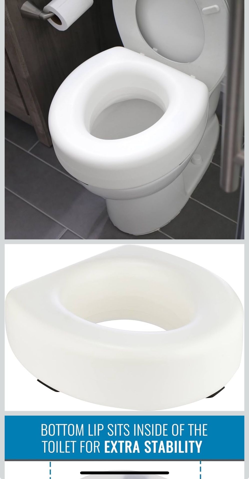 Toilet Seat Risers for Seniors 5 Slip Resistant