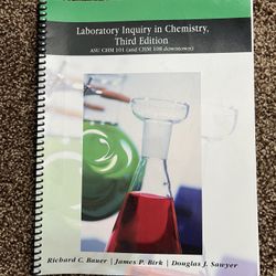 Laboratory Inquiry In Chemistry Lab Book