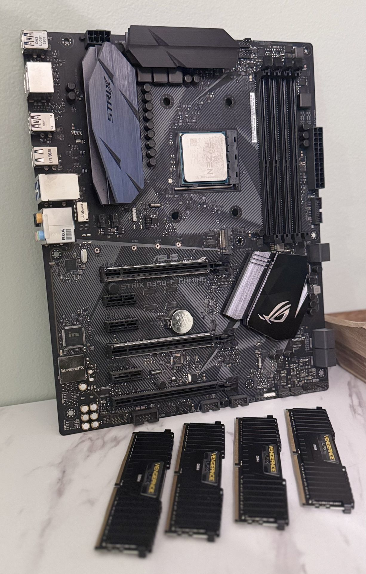 AMD Ryzen 7 1700x , STRIX B350-F Gaming, & 32GB of RAM