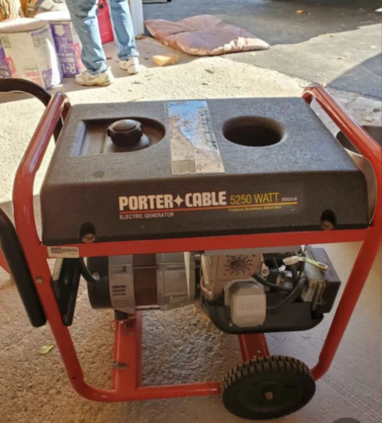 Red And Black Porter Cable 5250WATT