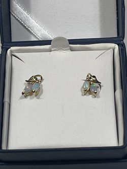 Hawaiian Fashion Opal Earrings 