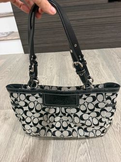 Coach Black and Grey tote