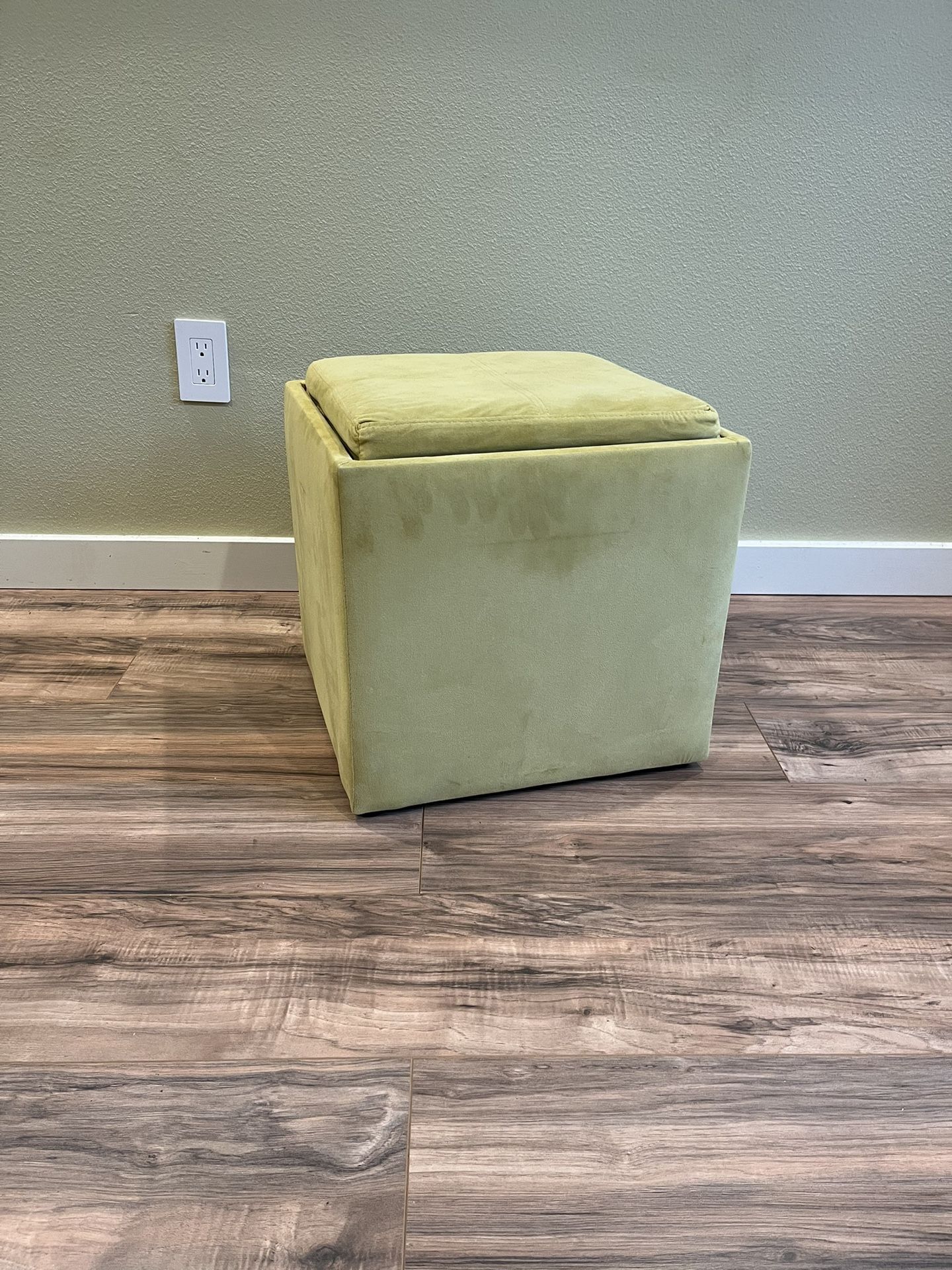 Modern Yellow Cube Ottoman