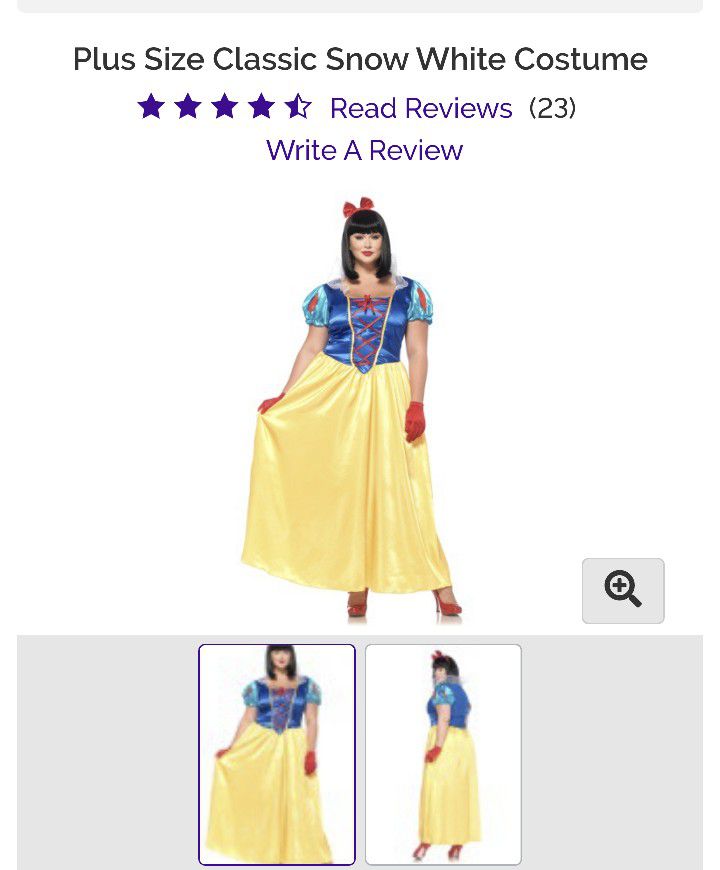 Women's XXL Snow White costume - Leg avenue 