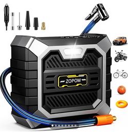 ZOPOM Tire Inflator Portable Air Compressor DC 12V Air Compressor Portable with Digital Pressure Gauge Air Pump for Car Tires - Car Accessories Bike,