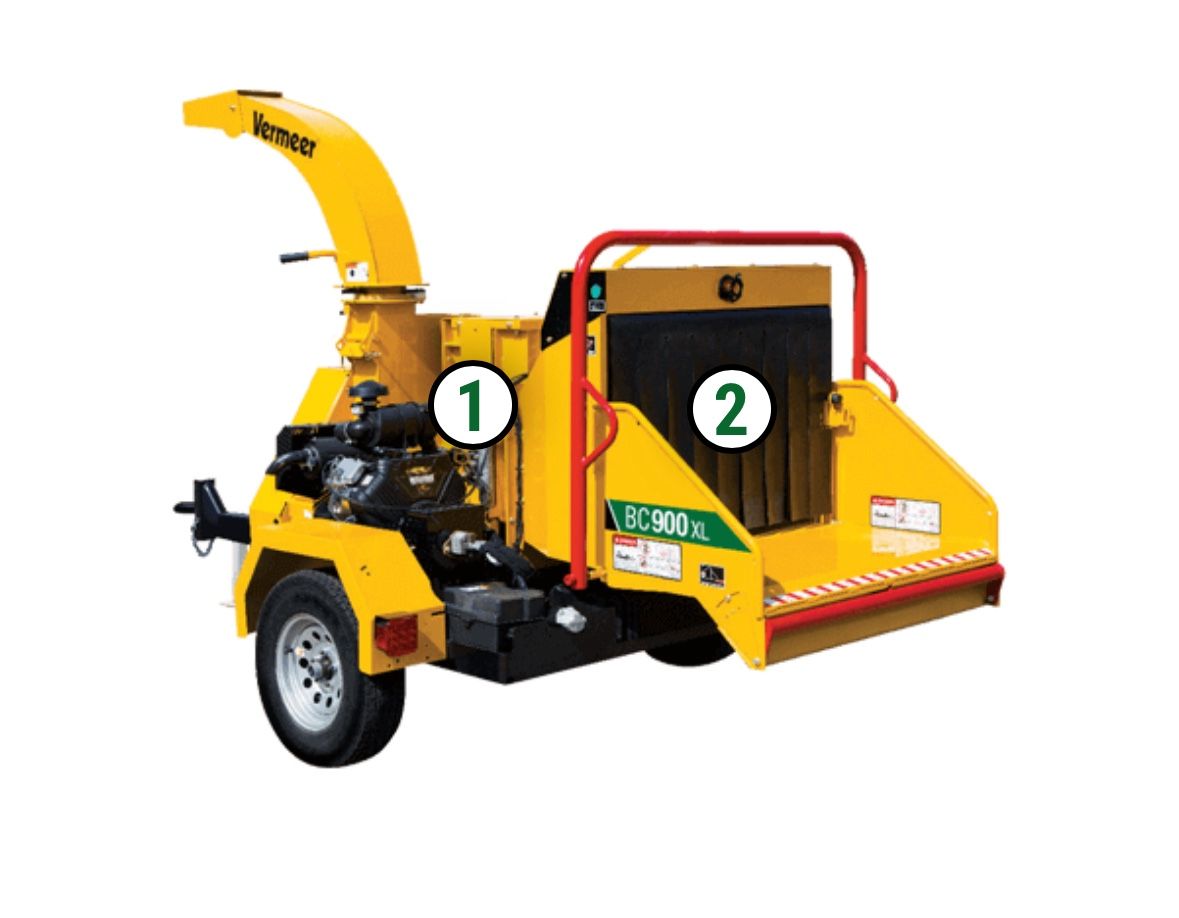 2020 Vermeer BC900XL Brush Chipper 200 HRS