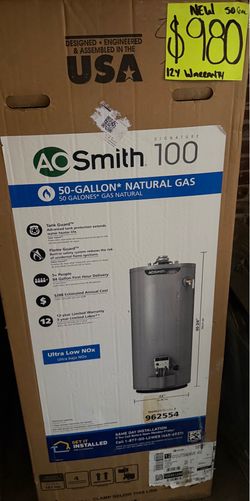 AO SMITH WATER HEATER✨NEW 50GAL