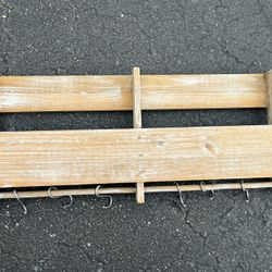 Wooden Wall Shelf/Organizer