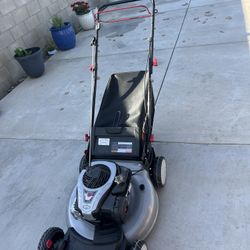 Murray 22 in. 140 cc Briggs & Stratton Walk Behind Gas Self-Propelled Lawn Mower with Front Wheel Drive and Bagger